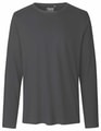 Heren T-shirt Neutral Long Sleeve Charcoal